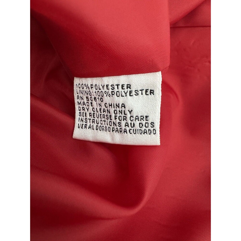 Le Suit Vintage Red Frog Knot Blazer Jacket Size 14‎ - Picture 5 of 5